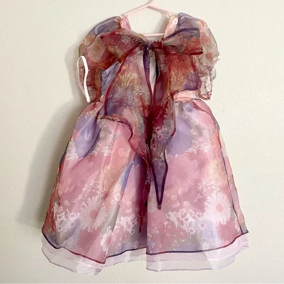 Pleiades Chloe Floral Puff Sleeve Dress - Picture 8 of 15